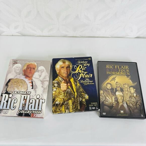 WWE Nature Boy Ric Flair DVD Lot Definitive Collection, Ultimate Col, 4 Horsemen - Picture 1 of 8